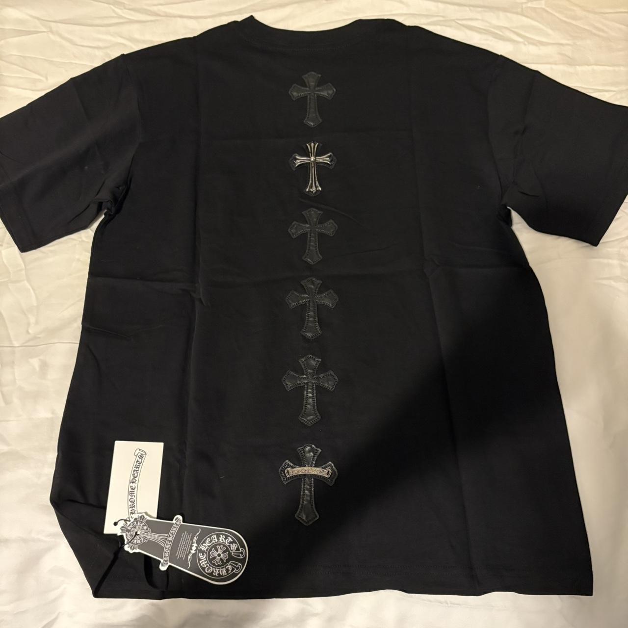 P0 Chrome Hearts Men's Black T-shirt - Image 1