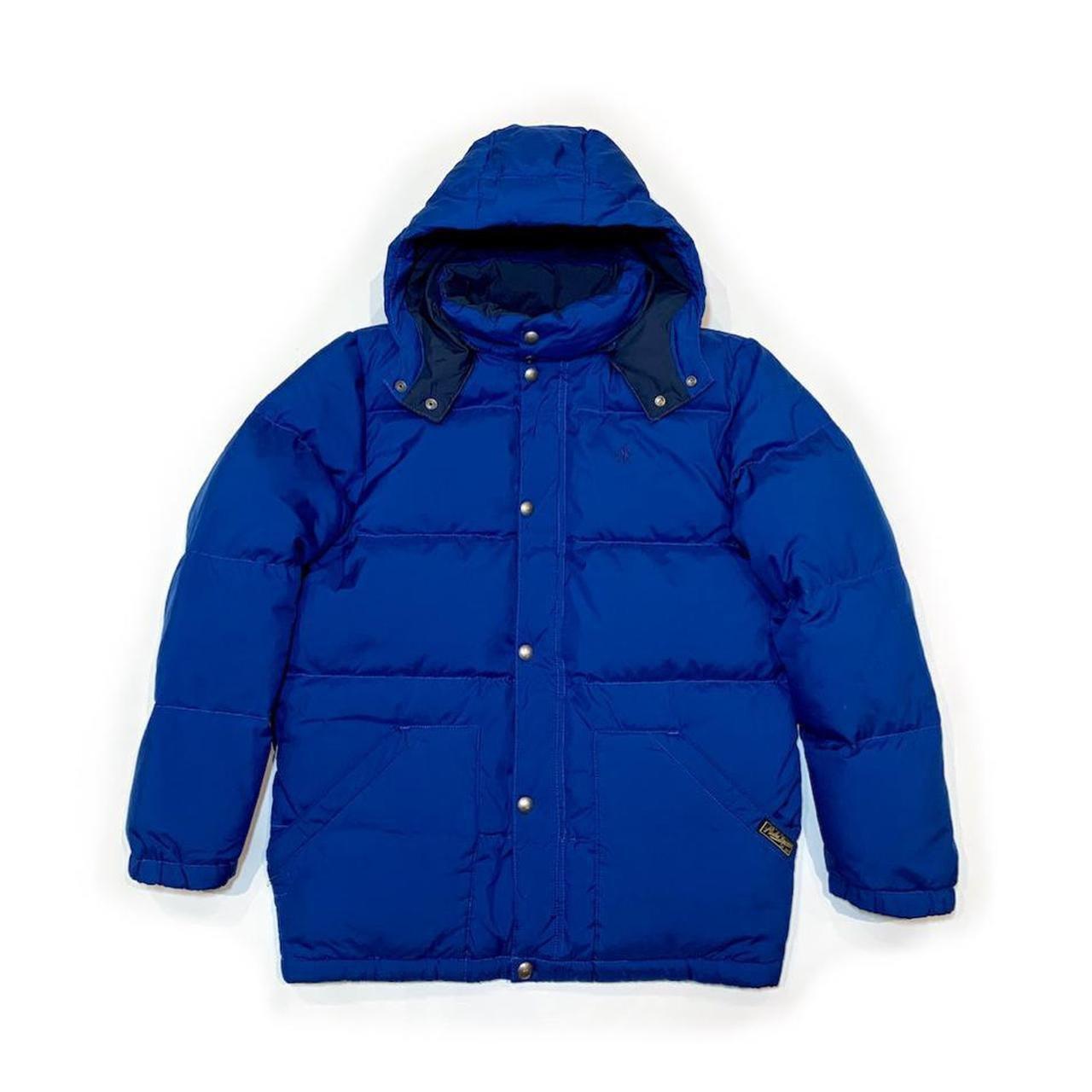 P0 Polo Ralph Lauren Women's Blue and Navy Jacket - Image 1