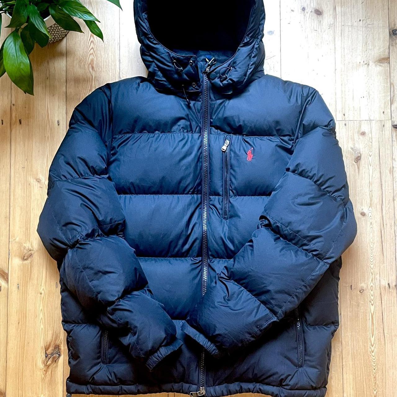 P0 Polo Ralph Lauren Men's Navy and Black Jacket - Image 1