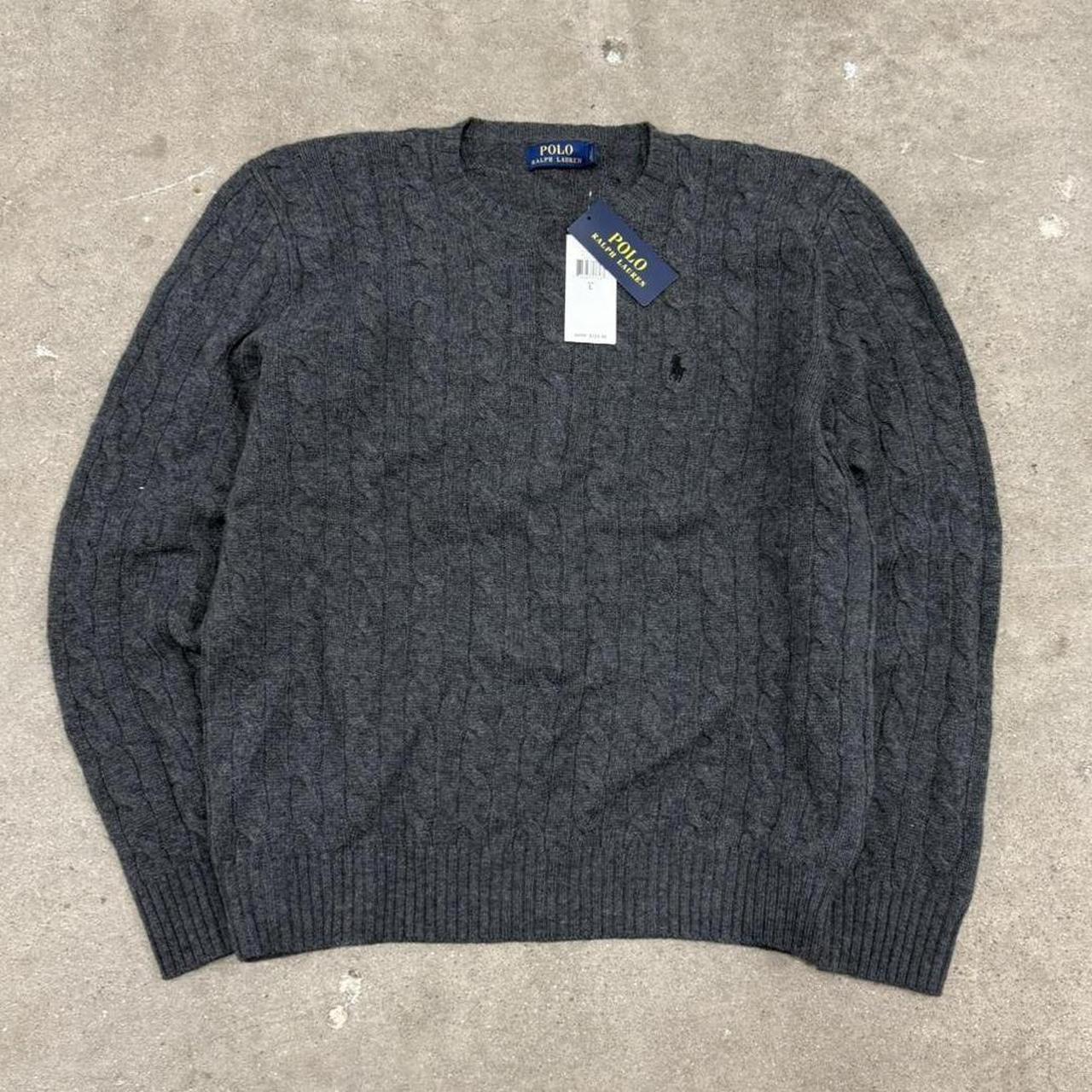 P0 Polo Ralph Lauren Men's Grey Jumper - Image 1