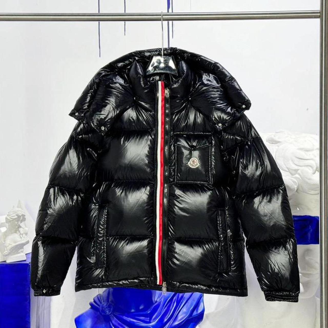 P0 Moncler Men's Black and Navy Jacket - Image 1