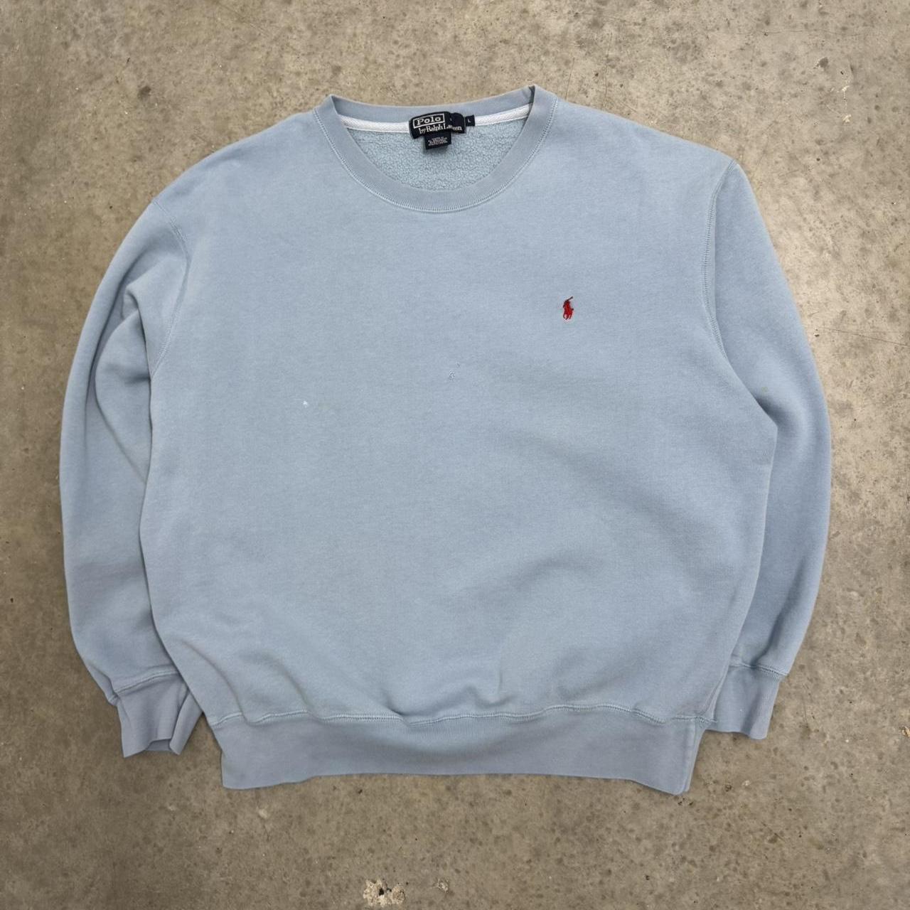 P0 Polo Ralph Lauren Men's Blue Sweatshirt - Image 1