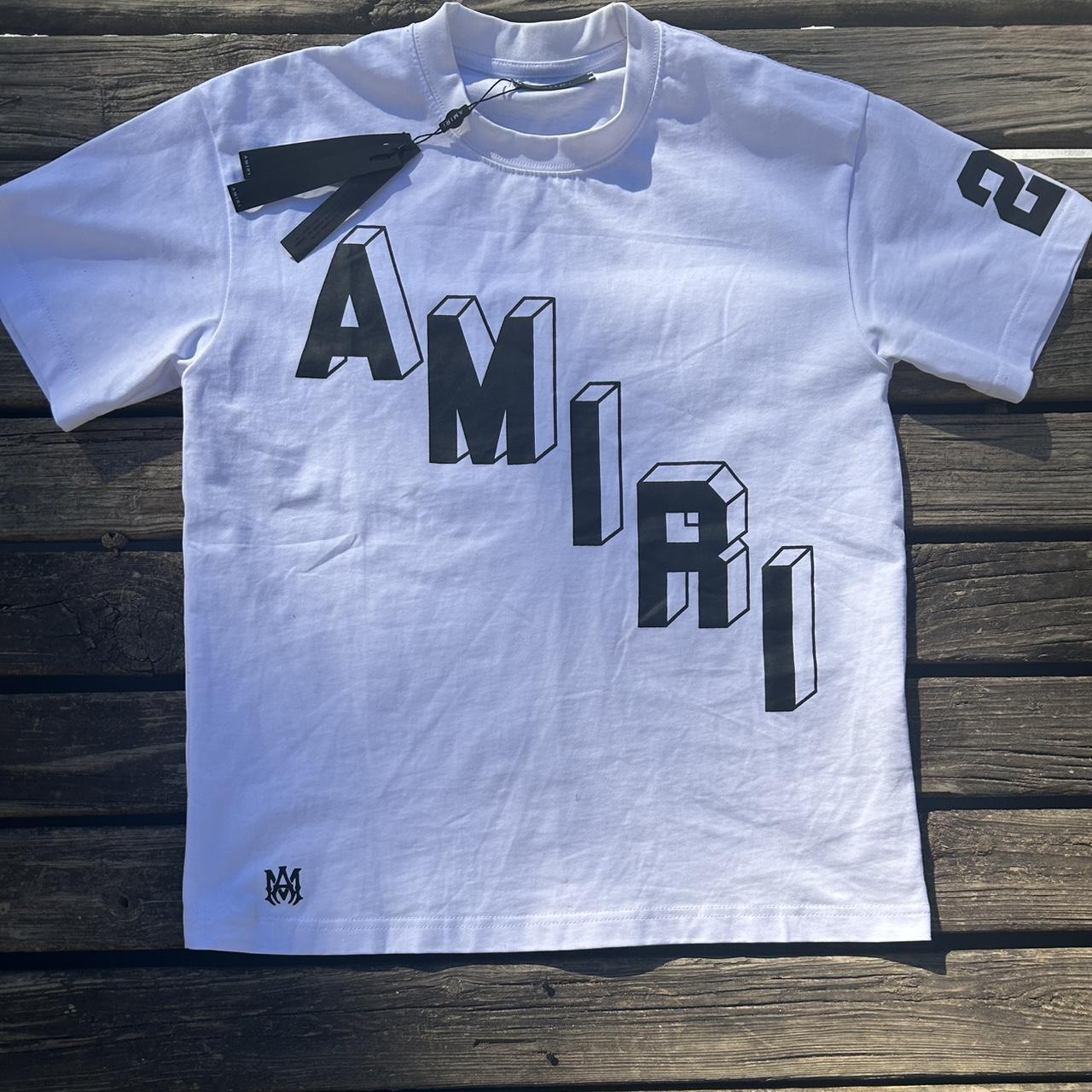 P0 (1) Amiri Men's White T-shirt - Image 1