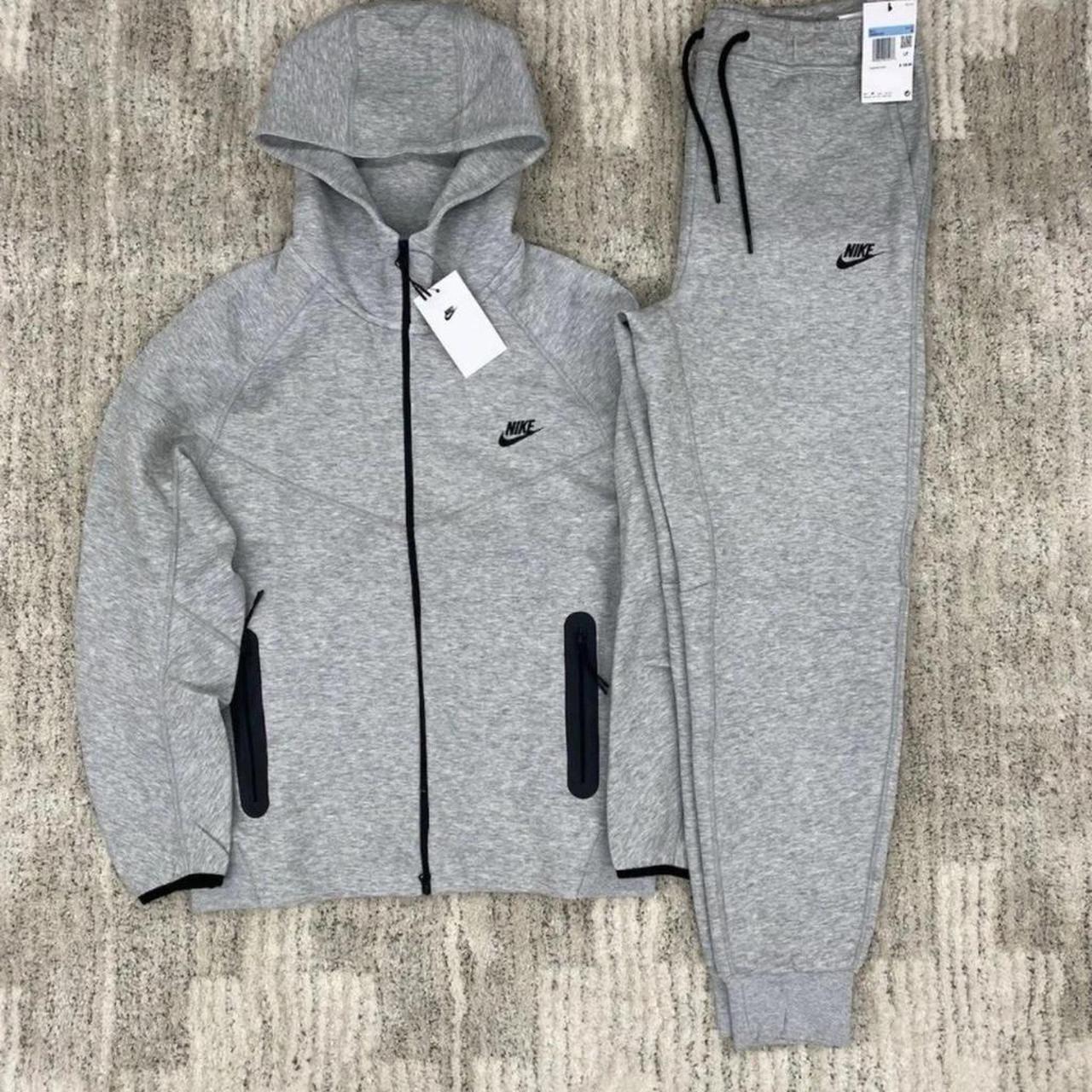 P0 Nike Men's Grey Hoodie - Image 1
