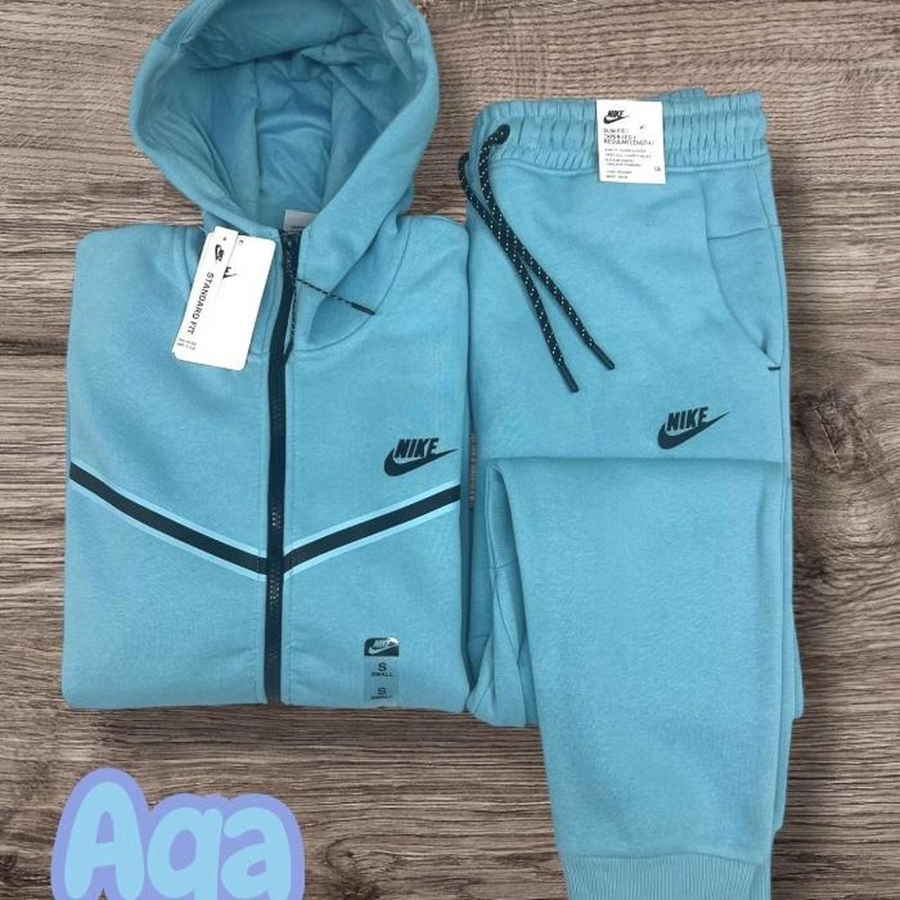 P0 Nike Men's Blue Hoodie - Image 1