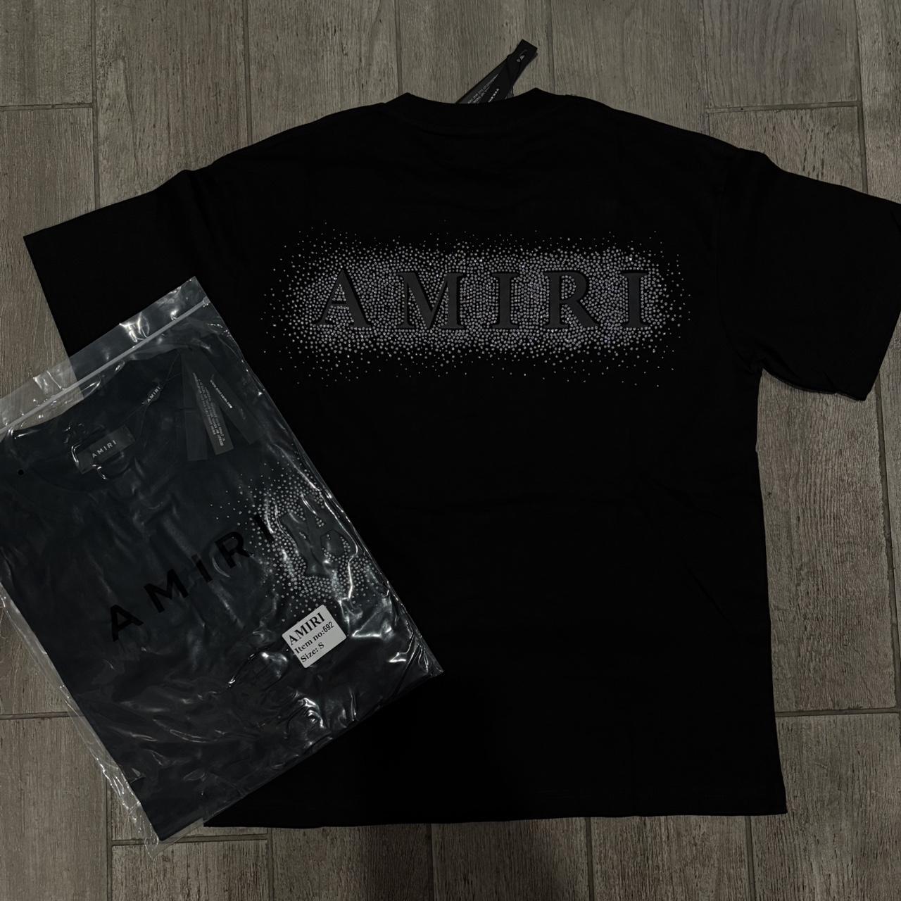 P0 Amiri Men's Black T-shirt - Image 1