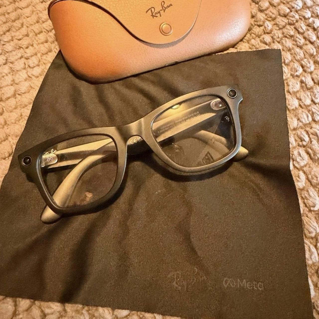 P0 Ray-Ban Men's Grey and Black Sunglasses - Image 1