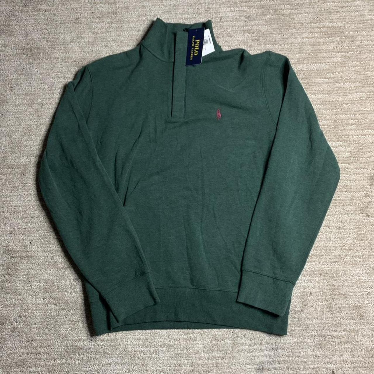 P0 Ralph Lauren Men's Green Sweatshirt - Image 1