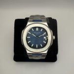 Patek Philippe Men's Silver and Blue Watch - Image 2