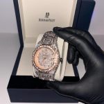 Audemars Piguet Men's Silver and Grey Watch - Image 2