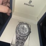 Audemars Piguet Men's Silver and Grey Watch - Image 2