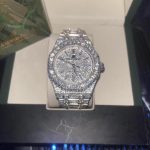 Audemars Piguet Men's Silver and Grey Watch - Image 2