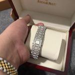 Audemars Piguet Men's Silver and Grey Watch - Image 2