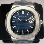 Patek Philippe Men's Silver and Blue Watch