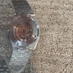 Audemars Piguet Men's Silver and Grey Watch - Image 5