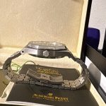 Audemars Piguet Men's Silver and Grey Watch - Image 5