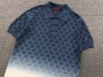 Gucci GG Monogram Gradient Knit Polo Shirt - Image 4