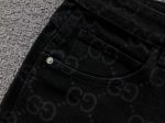 black denim Gucci shorts - Image 9