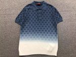 Gucci GG Monogram Gradient Knit Polo Shirt