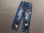 Chrome Hearts Blue Cross Denim Jeans - Image 8