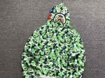 A Bathing Ape green camouflage shark full-zip hoodie - Image 2