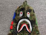 A Bathing Ape 1st Camo Green Shark Full Zip Hoodie - Image 3