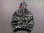 A Bathing Ape camouflage shark full-zip hoodie