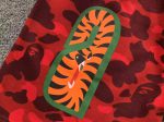 A Bathing Ape red camouflage sweatshorts - Image 6