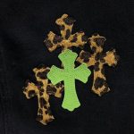 Chrome Hearts Green & Leopard Cross Patch Jeans - Image 10