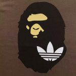 A Bathing Ape brown adidas Originals x Bape SSL Tee - Image 5