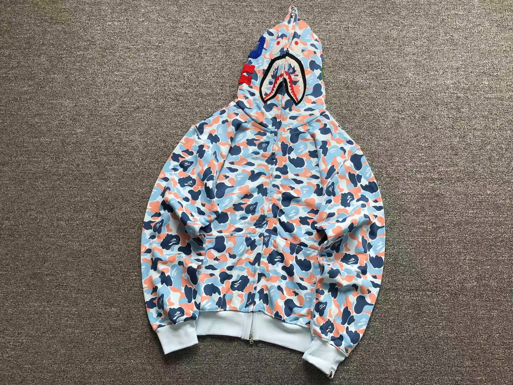 9b973a2e A Bathing Ape (BAPE) ABC Separate Shark Full Zip Hoodie - Image 1