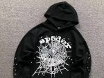 A black Sp5der OG Web hoodie - Image 3