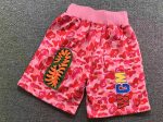 A Bathing Ape (BAPE) pink camouflage shorts