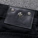 Chrome Hearts Green & Leopard Cross Patch Jeans - Image 5